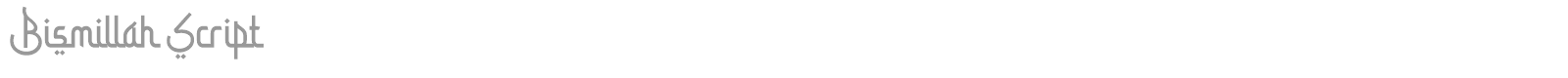 Bismillah Script font preview